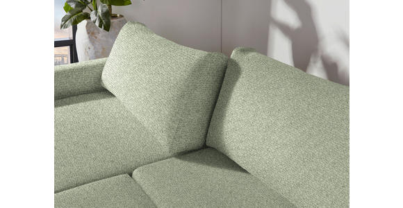 2,5-SITZER  in Flachgewebe Hellgrün  - Schwarz/Hellgrün, Design, Kunststoff/Textil (240/70/125cm) - Xora