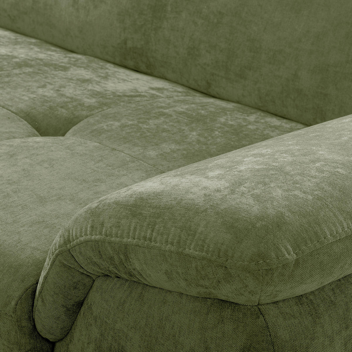 ECKSOFA  Webstoff Grün  - Schwarz/Grün, Design, Textil/Metall (195/268cm) - Livetastic