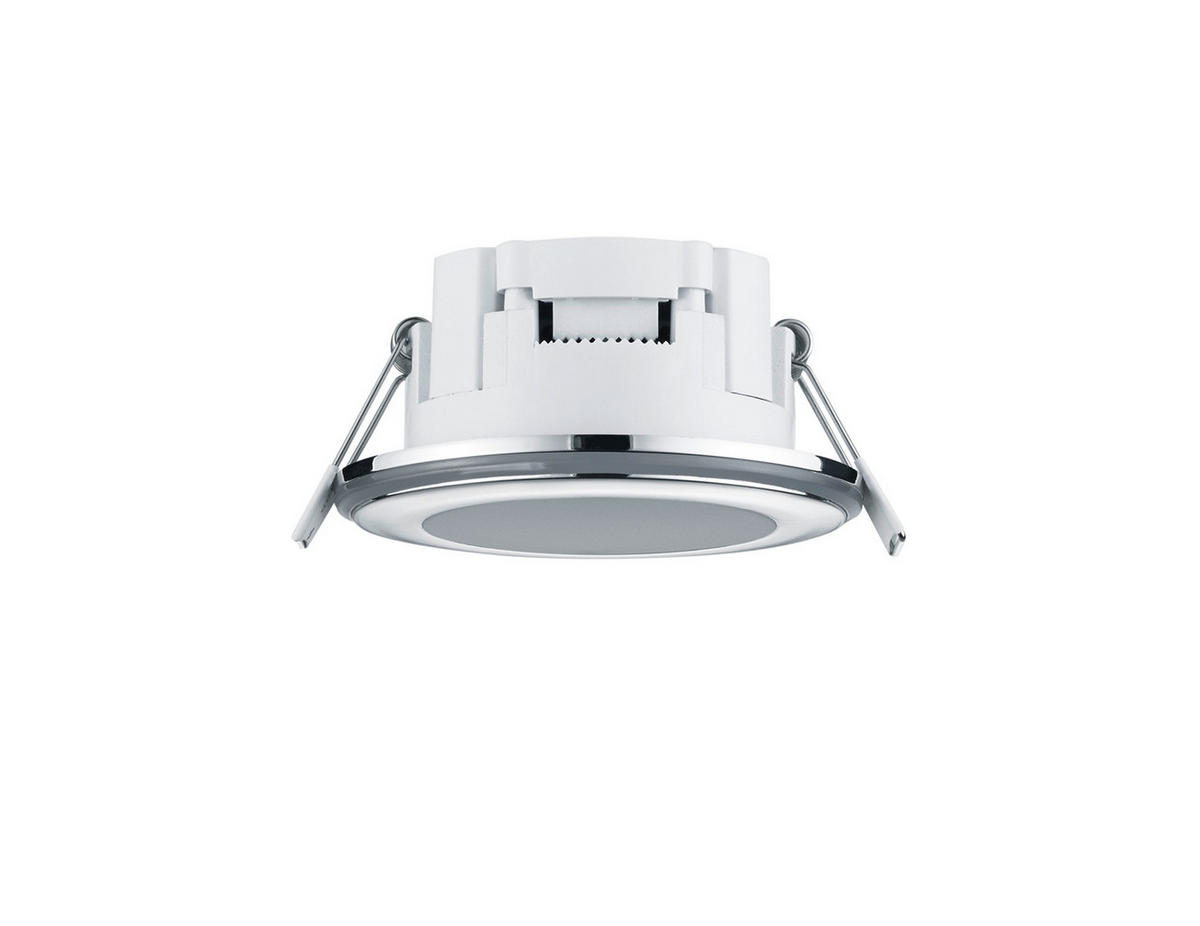 LED-EINBAUSPOT Aura 8,2 cm  - Chromfarben, Basics, Kunststoff (8,2cm) - Trio Leuchten