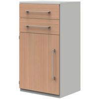 AKTENSCHRANK 60/111,7/43 cm  - Eichefarben/Hellgrau, Design, Holzwerkstoff (60/111,7/43cm)