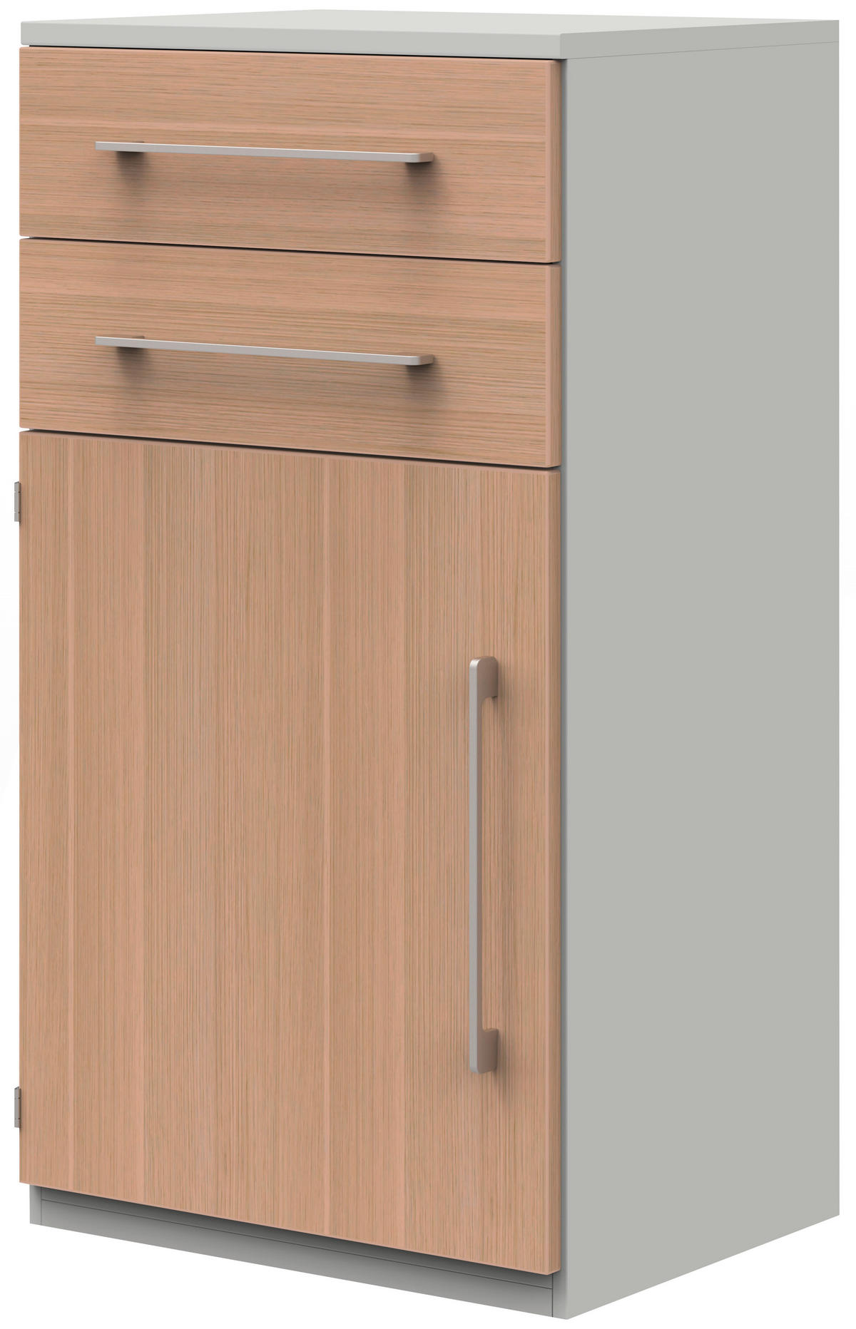AKTENSCHRANK 60/111,7/43 cm  - Eichefarben/Hellgrau, Design, Holzwerkstoff (60/111,7/43cm)