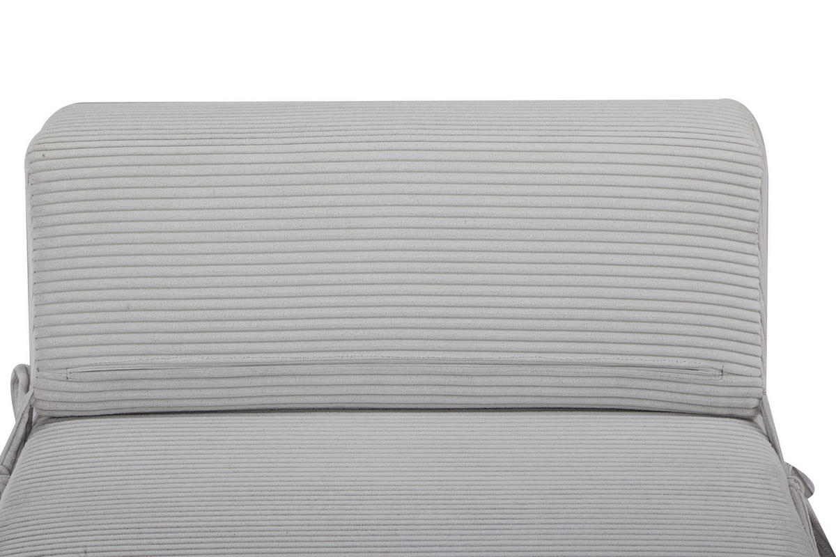 SCHLAFSESSEL Cord Beige    - Beige, Design, Textil/Metall (75/58/80cm) - Livetastic