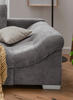 ECKSOFA Grau Cord  - Silberfarben/Grau, Design, Holz/Textil (202/298cm) - MID.YOU