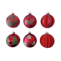 VIANOČNÁ GUĽA   - zlatá/zelená, Lifestyle, kov/plast (8cm) - X-Mas