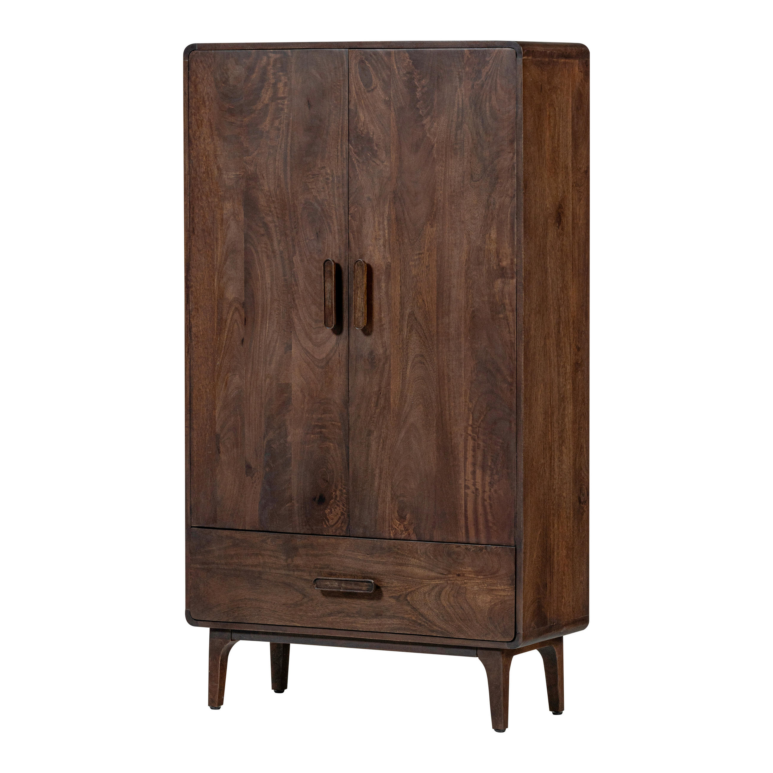 SCHRANK in Dunkelbraun  - Dunkelbraun/Braun, Design, Holz/Metall (85/150/35cm) - Livetastic