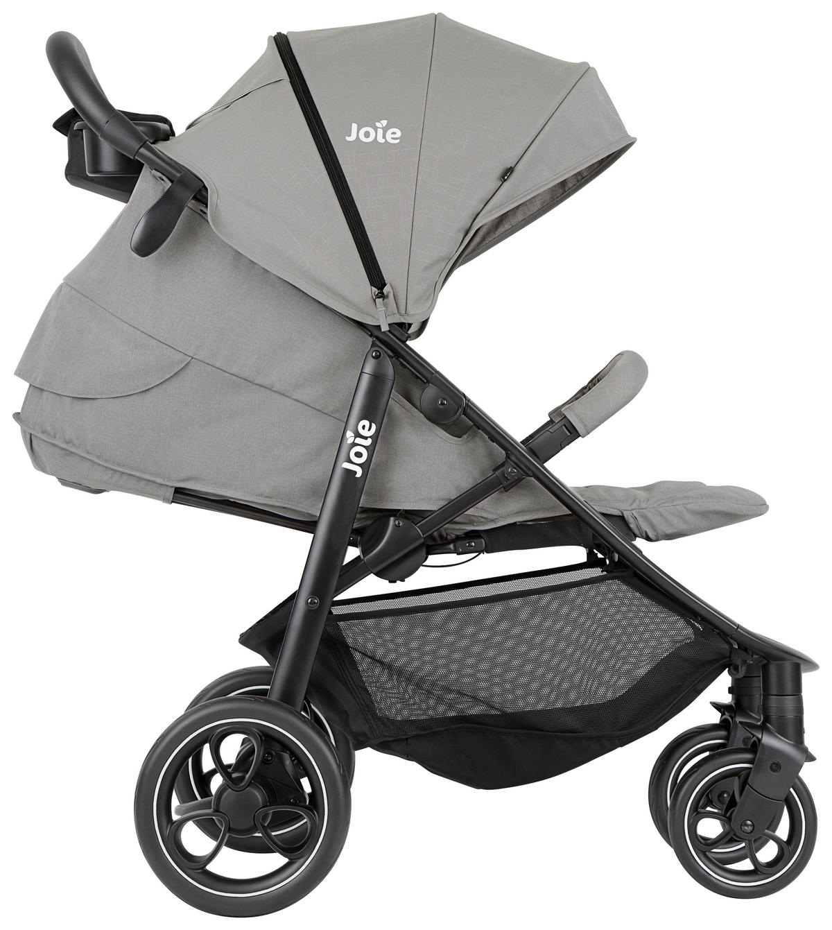 BUGGY Litetrax  - Schwarz/Grau, Basics, Textil/Metall (58/103/93,6cm) - Joie