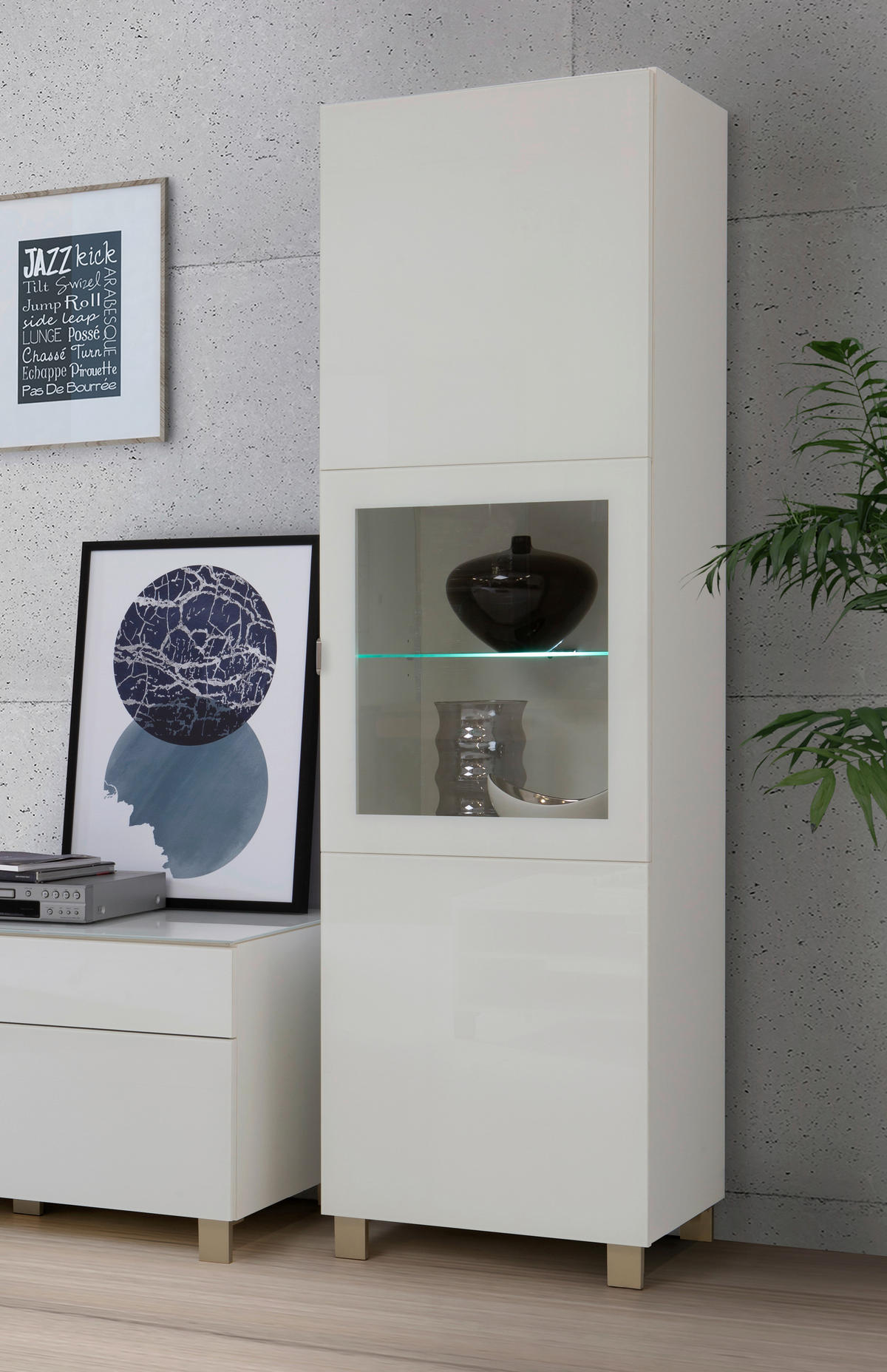 GLASBODENBELEUCHTUNG   - Chromfarben, Design, Kunststoff/Metall - Hom`in