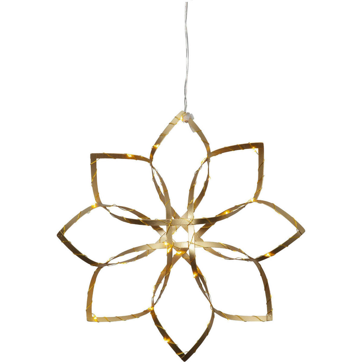 LED-DEKOLEUCHTE - Transparent/Goldfarben, Basics, Metall (30/4/30cm) - Eglo