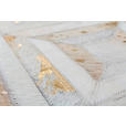 FLACHWEBETEPPICH 120/170 cm Spark 410 Elfenbein / Gold Creme, Goldfarben  - Goldfarben/Creme, Design, Leder/Textil (120/170cm) - Novel