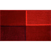 BADTEPPICH Diviso Rot 70/120 cm  - Rot, Basics, Kunststoff/Textil (70/120cm) - Grund