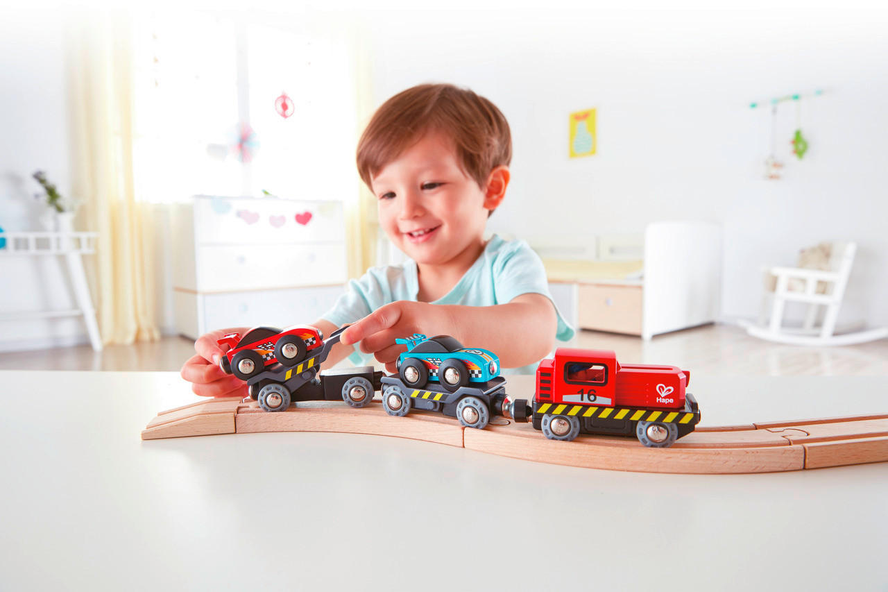 EISENBAHNZUBEHÖR - Multicolor, Basics, Holz/Kunststoff (28,0/5,0/5,0cm) - Hape