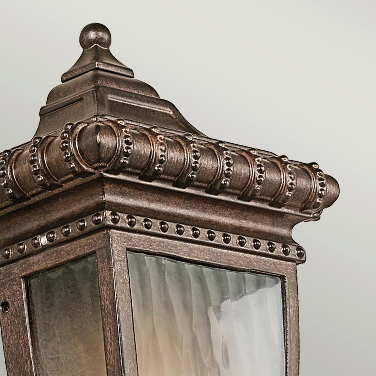 AUSSENWANDLEUCHTE - Bronzefarben, Natur, Glas/Metall (17.1/29.8/9.5cm) - Elstead Lighting