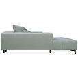 ECKSOFA  in Chenille Hellgrau  222/279 cm  - Hellgrau/Schwarz, KONVENTIONELL, Kunststoff/Textil (222/279cm) - Hom`in