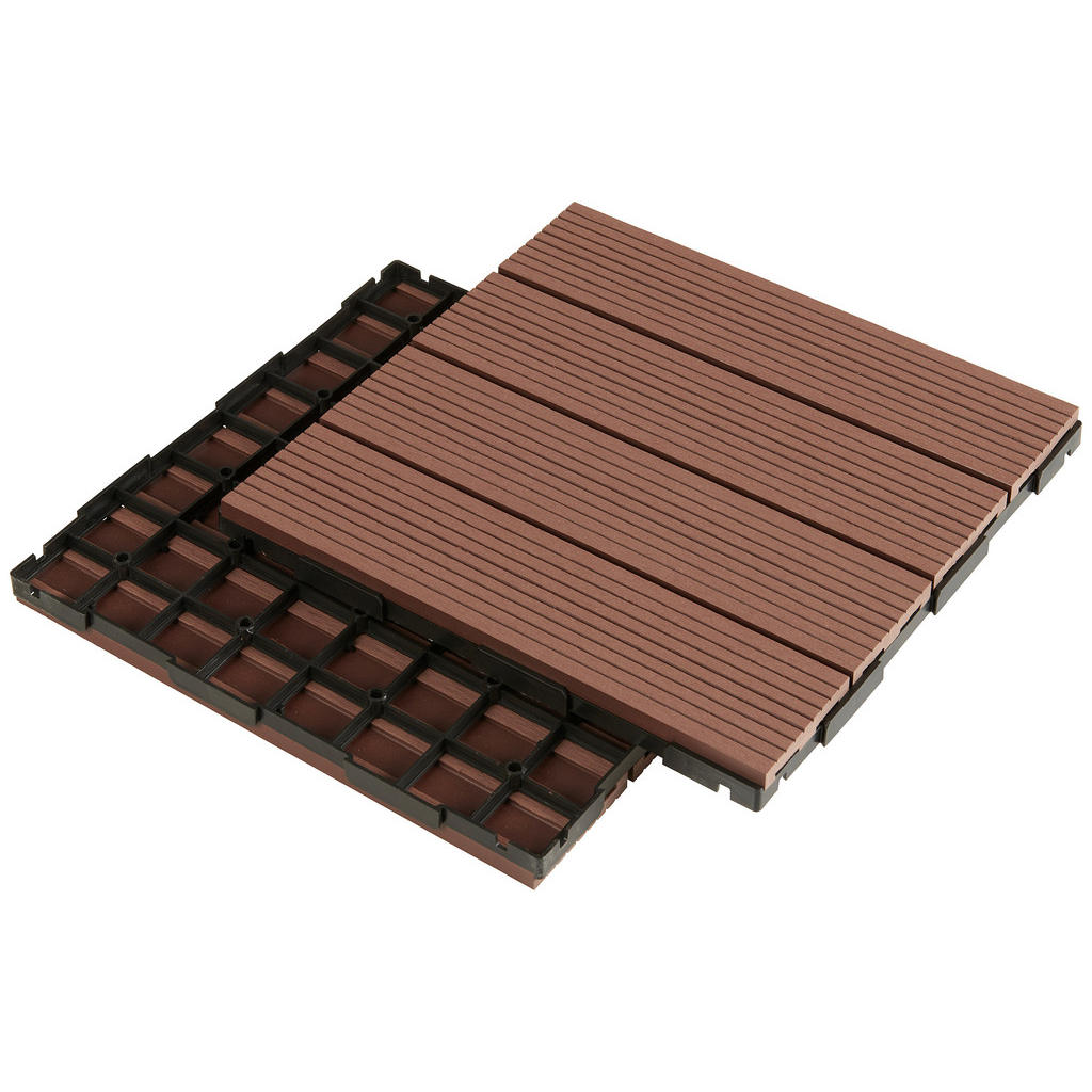 Thumbnail - Ambia Garden Terrassenfliese, Braun, Kunststoff, 30x2x30 cm, Fsc, Bsci, DIN EN ISO 14001, DIN EN ISO 9001, witterungsbes...