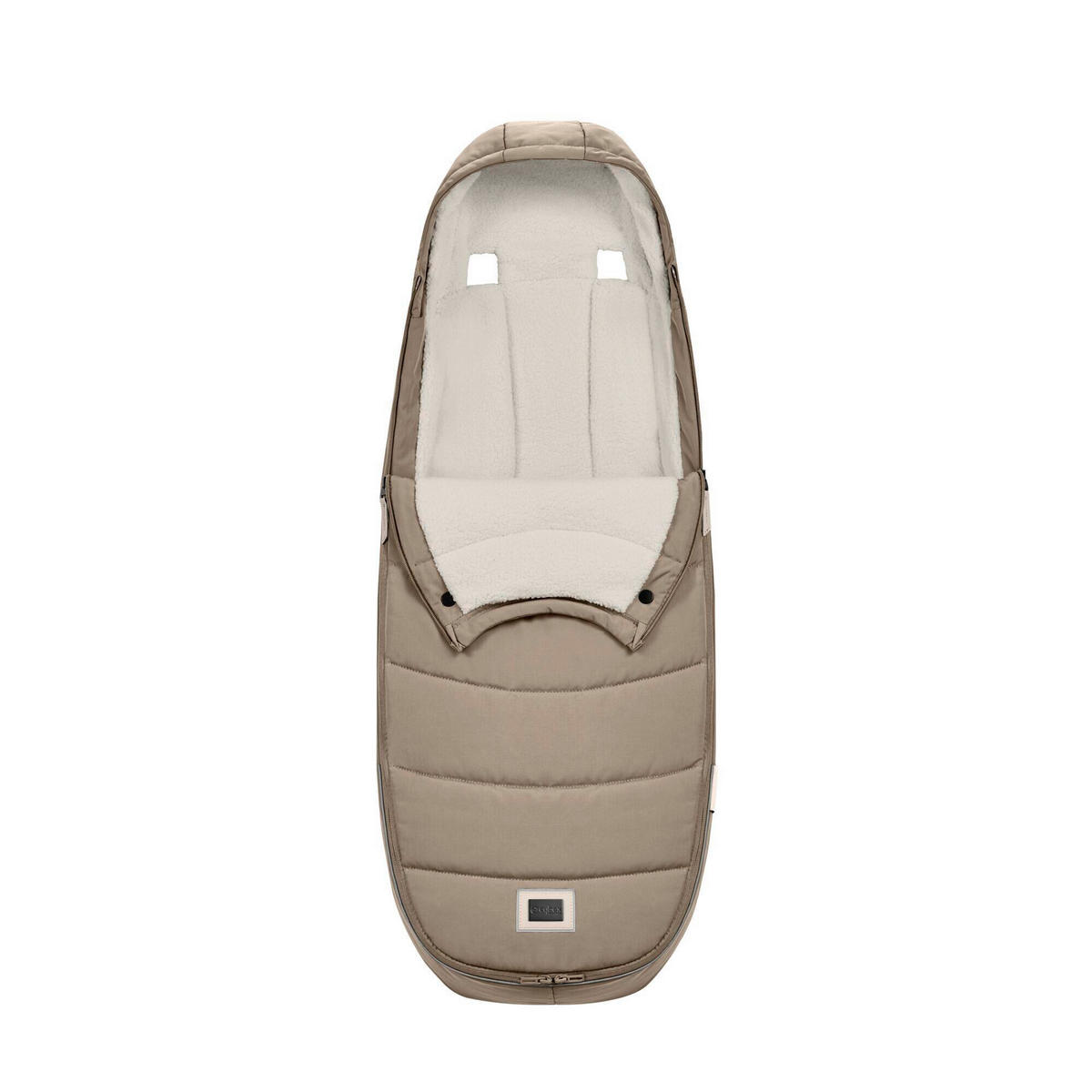 FUßSACK Platinum  - Beige, Basics, Textil (46/37/11cm) - cybex PLATINUM