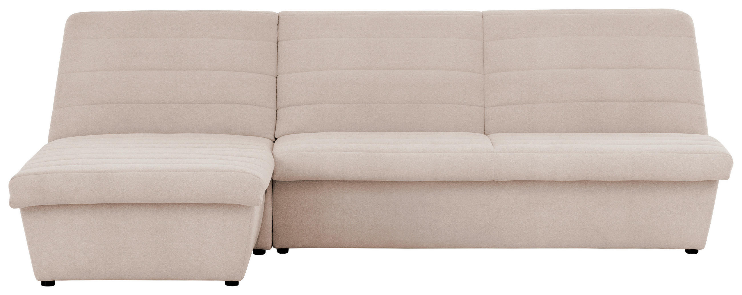ECKSOFA Looks VIII Ecru Webstoff - Ecru/Schwarz, Design, Kunststoff/Textil (168/274cm) - LOOKS by W.Joop