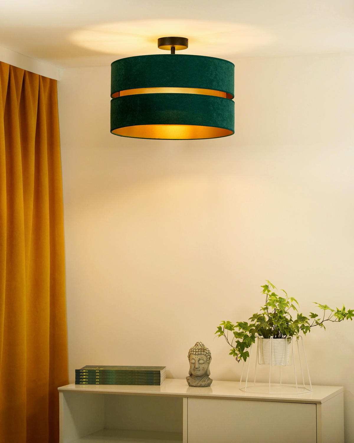 DECKENLEUCHTE Duo 40/30 cm   - Multicolor, Trend, Textil (40/30cm)