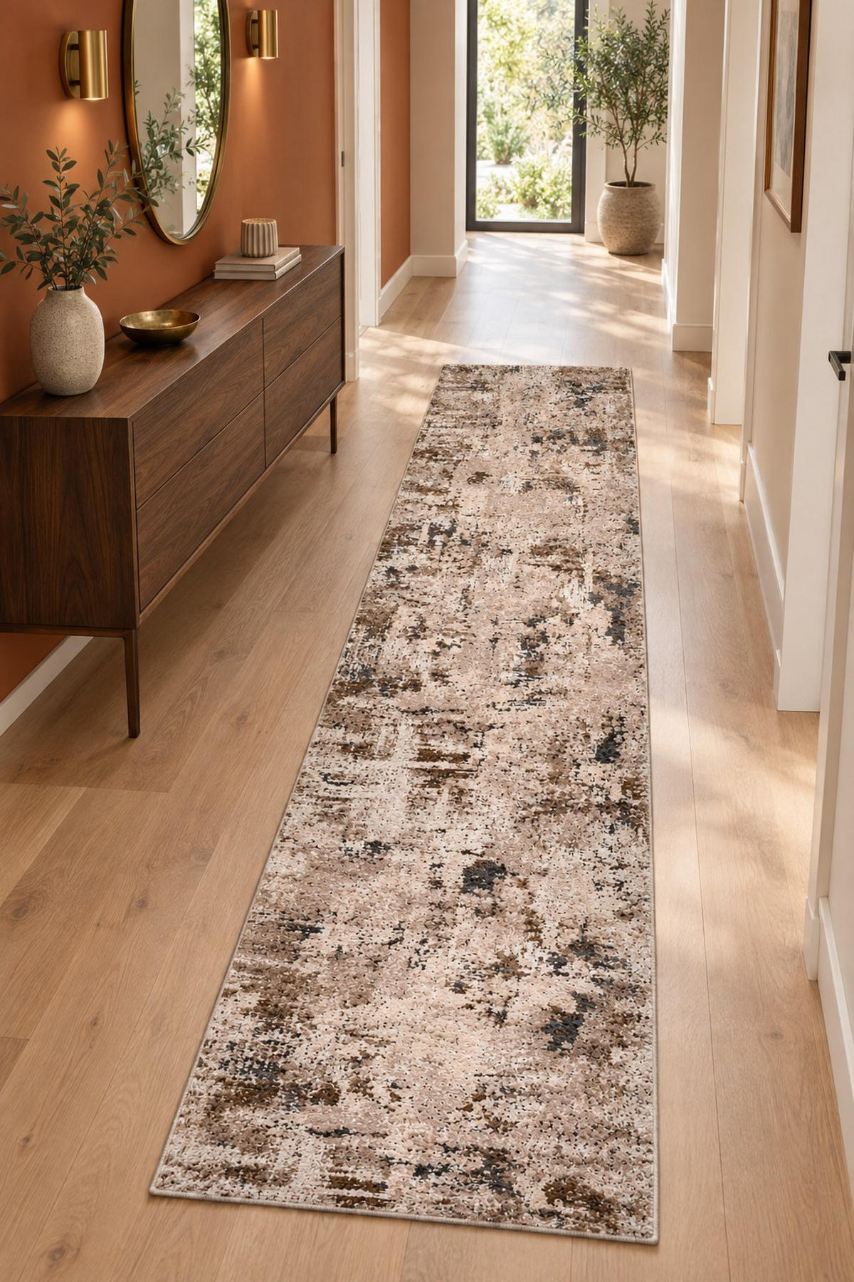 WEBTEPPICH 80/300 cm Elegance  - Beige/Grau, Design, Textil (80/300cm) - Novel