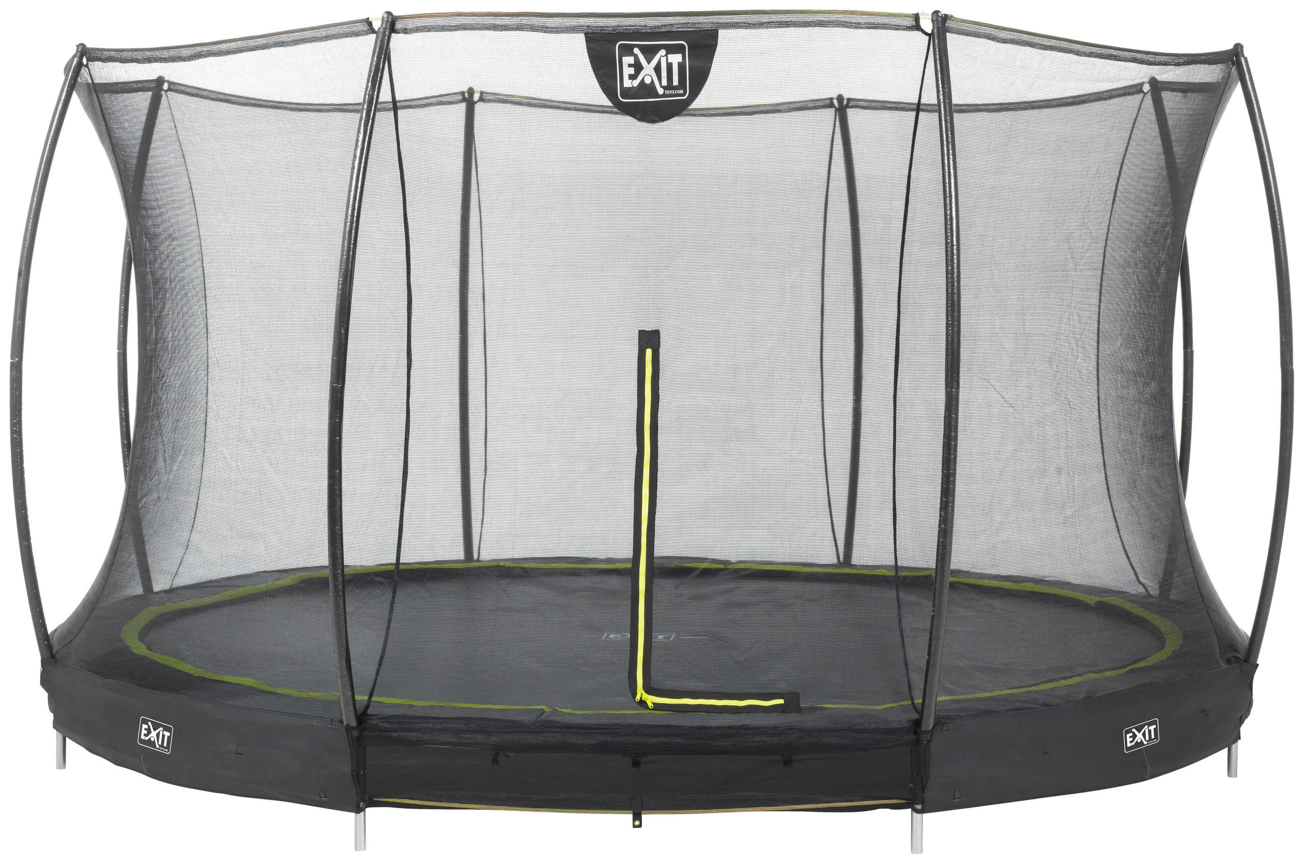 TRAMPOLIN EXIT GROUND Ø427  - Schwarz, KONVENTIONELL, Kunststoff/Metall (427/203cm) - EXIT Toys