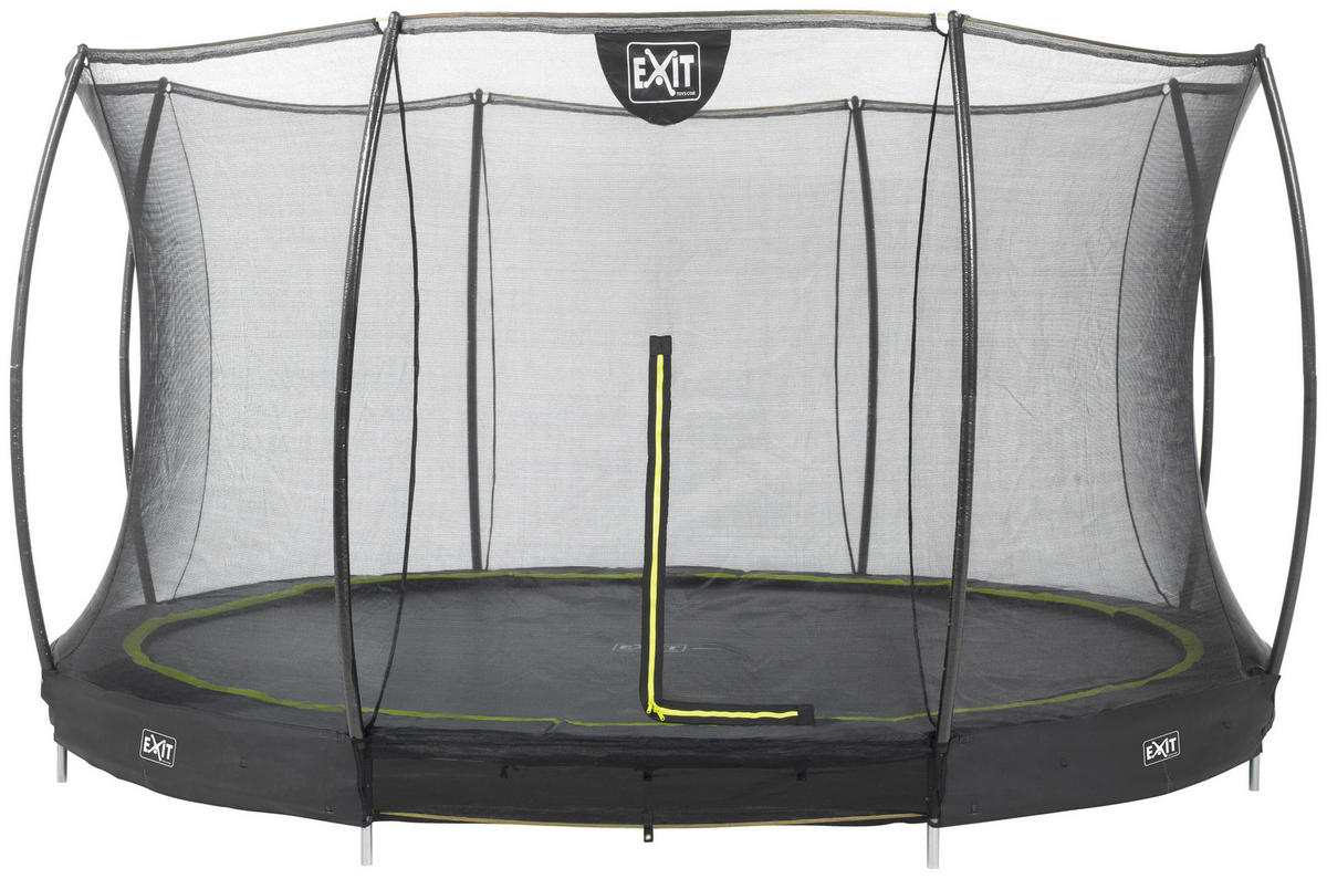 TRAMPOLIN EXIT GROUND Ø427  - Schwarz, KONVENTIONELL, Kunststoff/Metall (427/203cm) - EXIT Toys