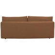 BOXSPRINGSOFA in Chenille Rostfarben  - Rostfarben/Schwarz, MODERN, Kunststoff/Textil (210/72/105cm) - Cantus