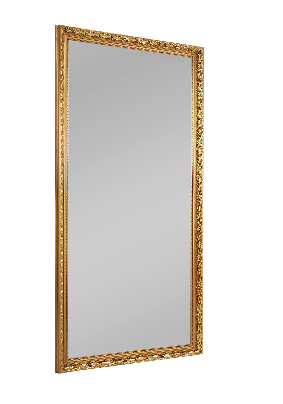 WANDSPIEGEL 100/200/3 cm    in rechteckig  - Goldfarben, KONVENTIONELL, Glas/Holz (100/200/3cm) - Milino