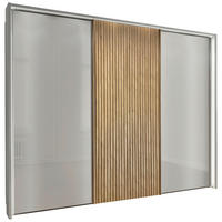 FÜGGESZTETT TOLÓAJTÓS SZEKRÉN Pezsgő  - Pezsgő, Basics, faalapú anyag/üveg (300/236/67cm) - Novel