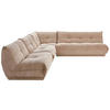 ECKSOFA in Cord Taupe  - Taupe, Trend, Textil (315/285cm) - Livetastic