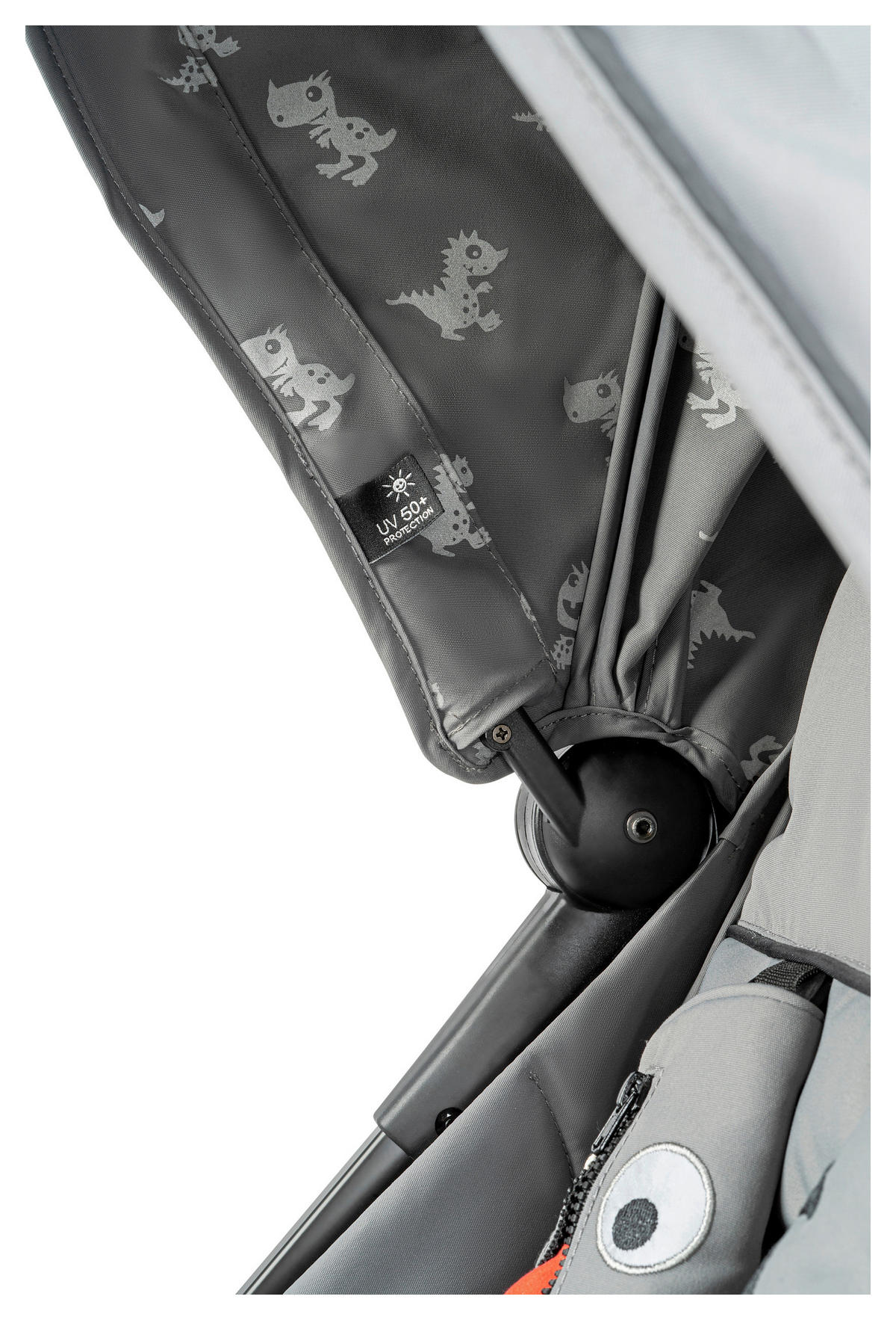 BUGGY Boogy Monster Grau  - Schwarz/Grau, Basics, Textil/Metall (48/100/74cm) - Osann