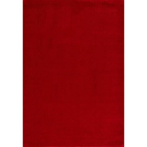 WEBTEPPICH 200/290 cm Uni Rot  - Rot, LIFESTYLE, Kunststoff/Textil (200/290cm)