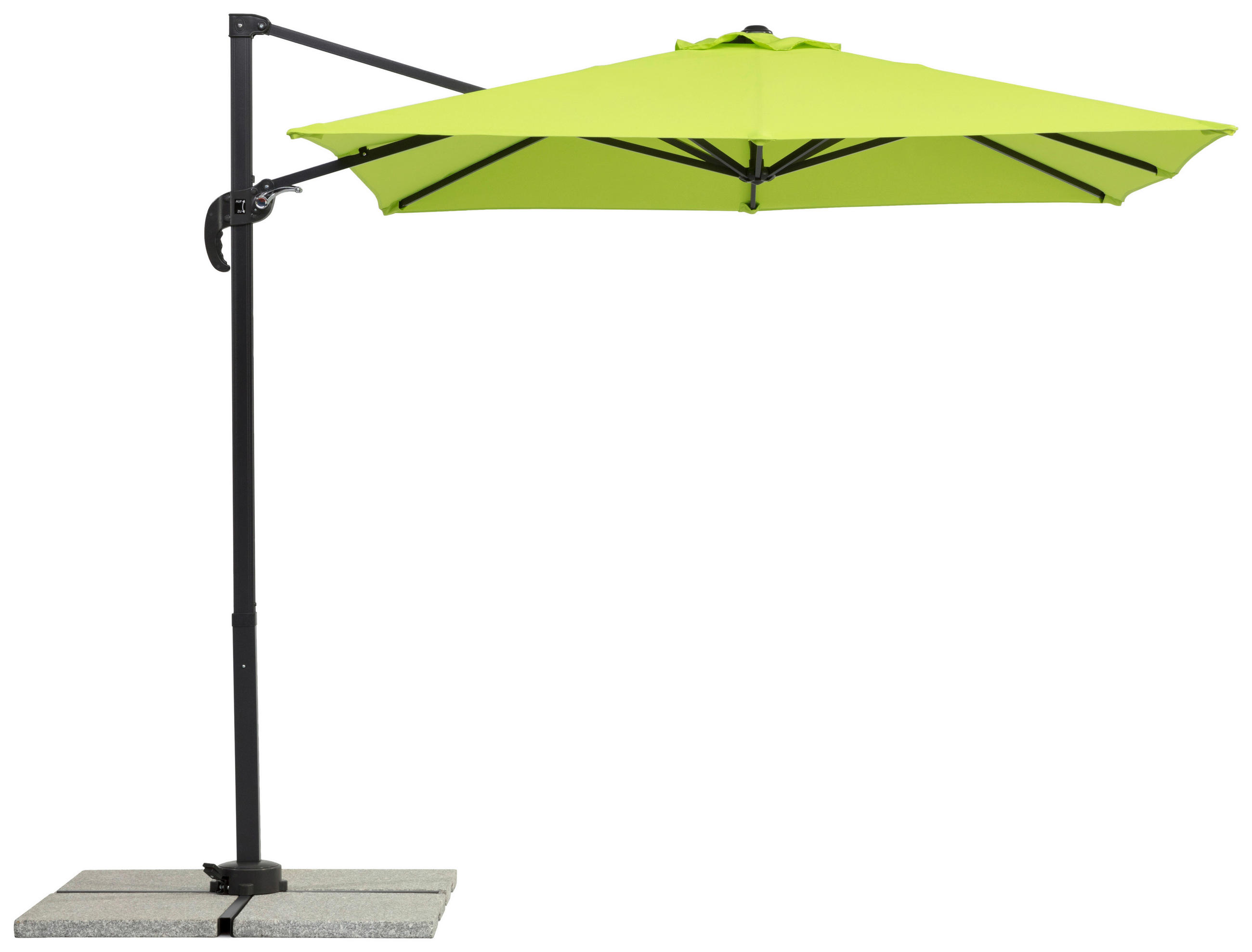 AMPELSCHIRM   - Anthrazit/Grün, Basics, Textil/Metall (300/239/230cm) - Schneider