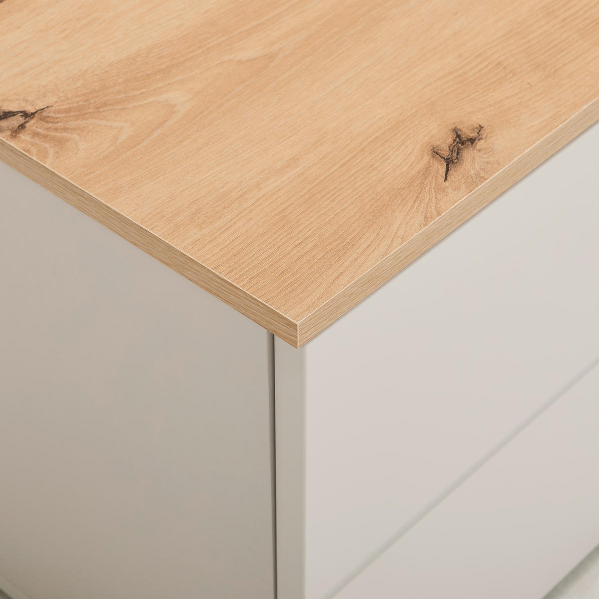 NÍZKÁ KOMODA, kašmírová, dub artisan, 165/42/40 cm - kašmírová/dub artisan, Design, kompozitní dřevo/plast (165/42/40cm) - MID.YOU