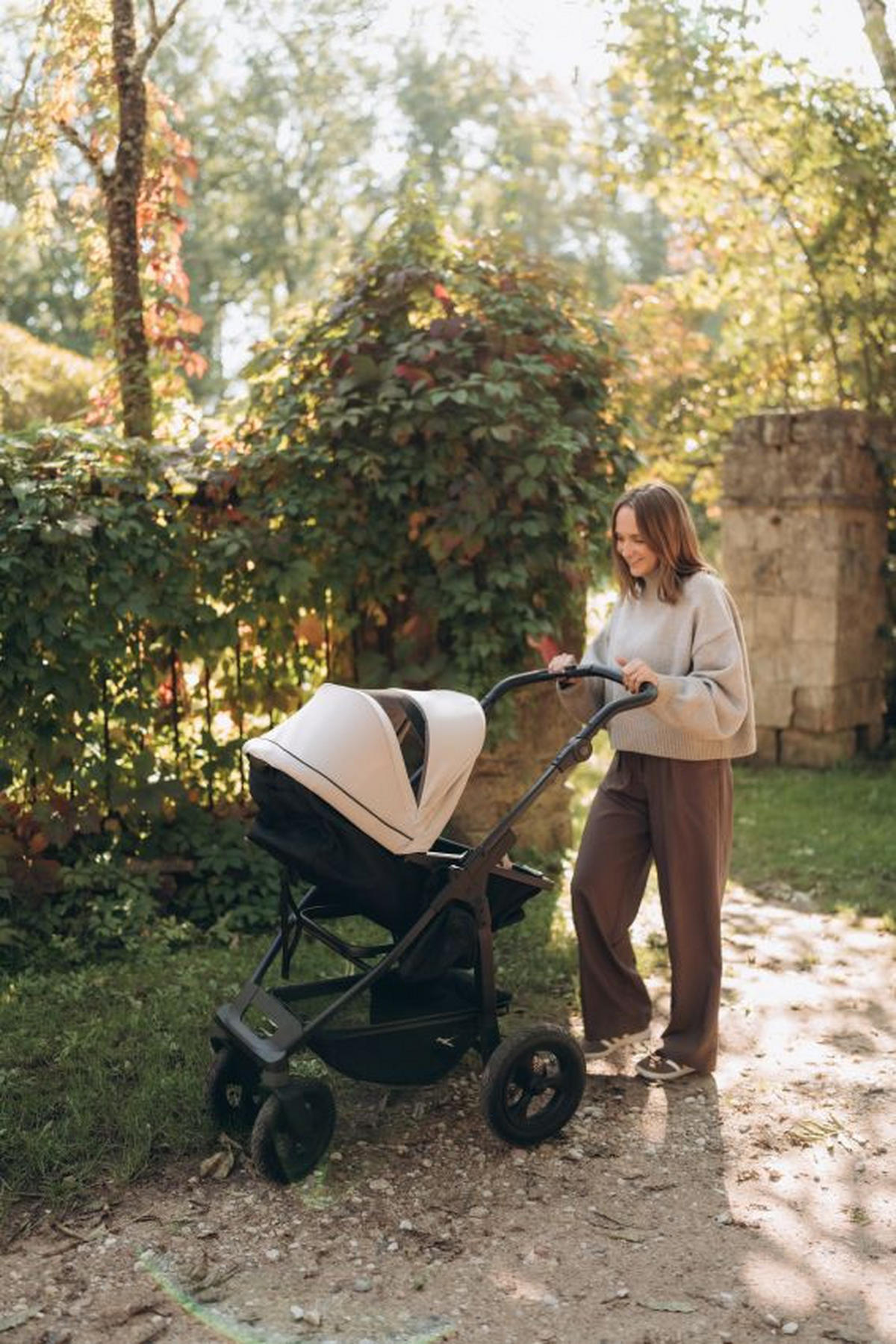 KOMBIKINDERWAGEN    - Anthrazit, Basics, Metall (57/110/108cm) - TFK