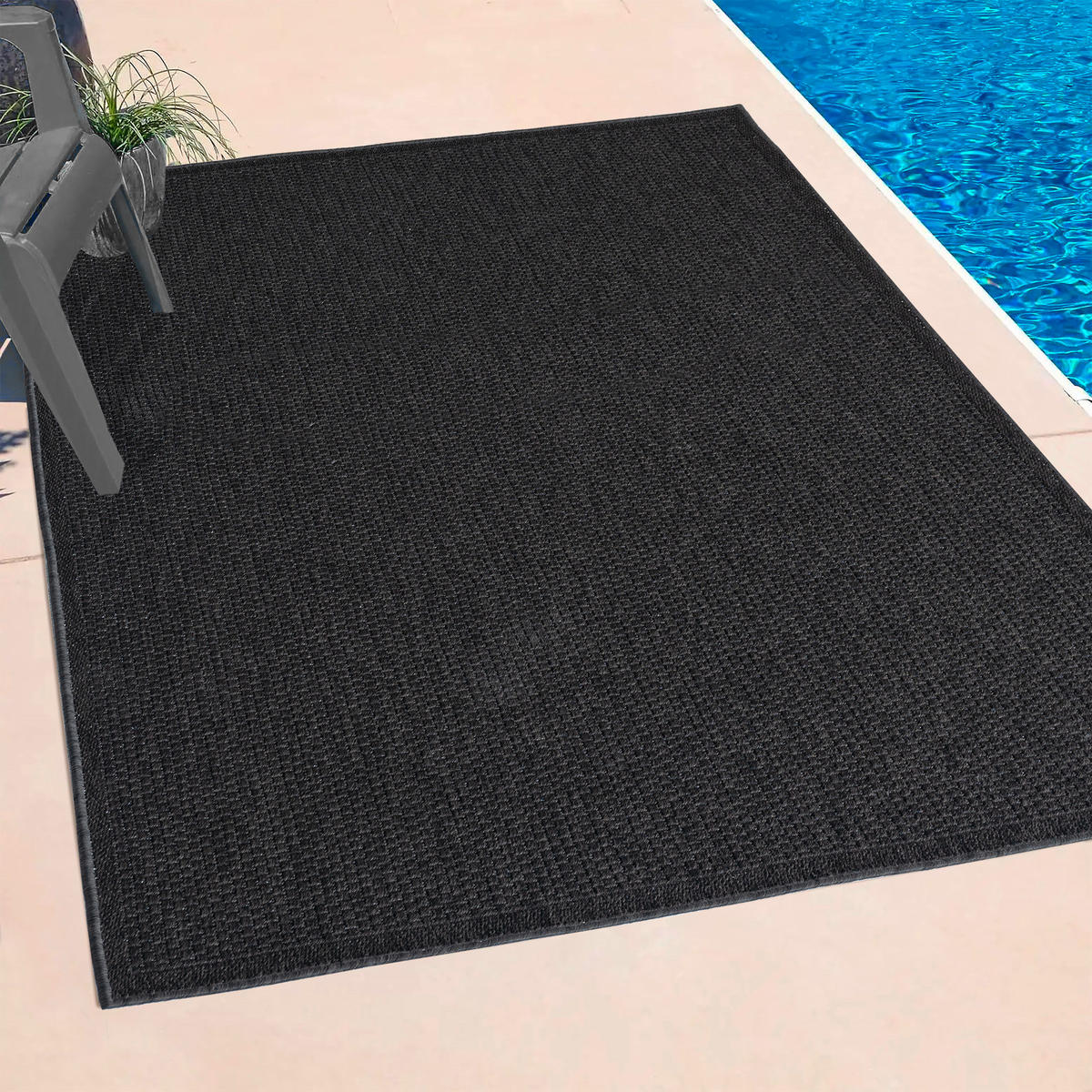 WEBTEPPICH 120/160 cm Toronto Anthrazit  - Anthrazit, Basics, Textil (120/160cm)