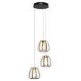 LED-HÄNGELEUCHTE 49/23/150 cm  - Goldfarben/Schwarz, Design, Kunststoff/Metall (49/23/150cm) - Novel