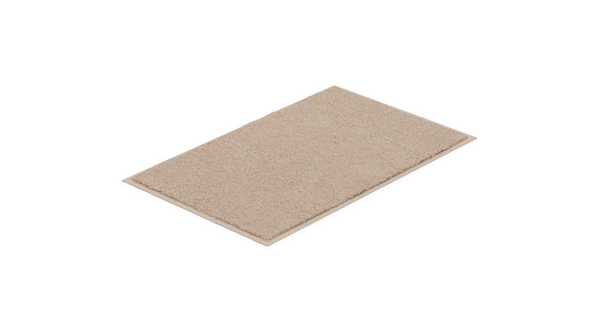 KOUPELNOVÁ PŘEDLOŽKA, 50/80 cm - béžová, Basics, textil/plast (50/80cm) - Grund