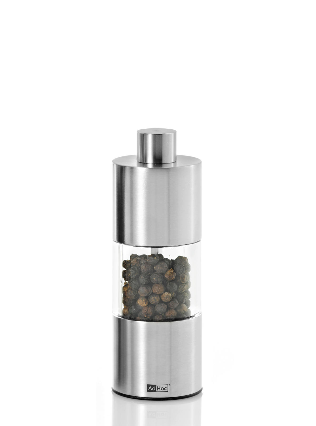 SALZ- ODER PFEFFERMÜHLE CLASSIC  - Edelstahlfarben, Basics, Keramik/Metall (4,5/13/4,5cm) - AdHoc