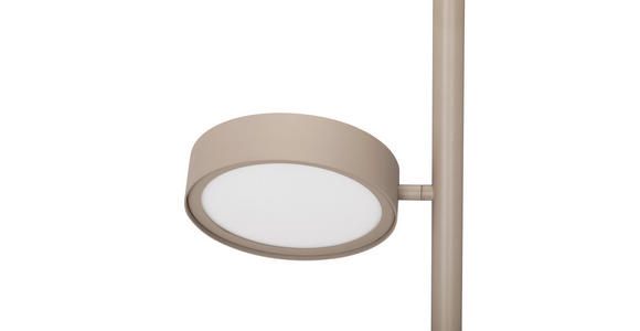 LED-STEHLEUCHTE Bellevue 43/28/162 cm   - Sandfarben, Design, Metall (43/28/162cm) - Dieter Knoll