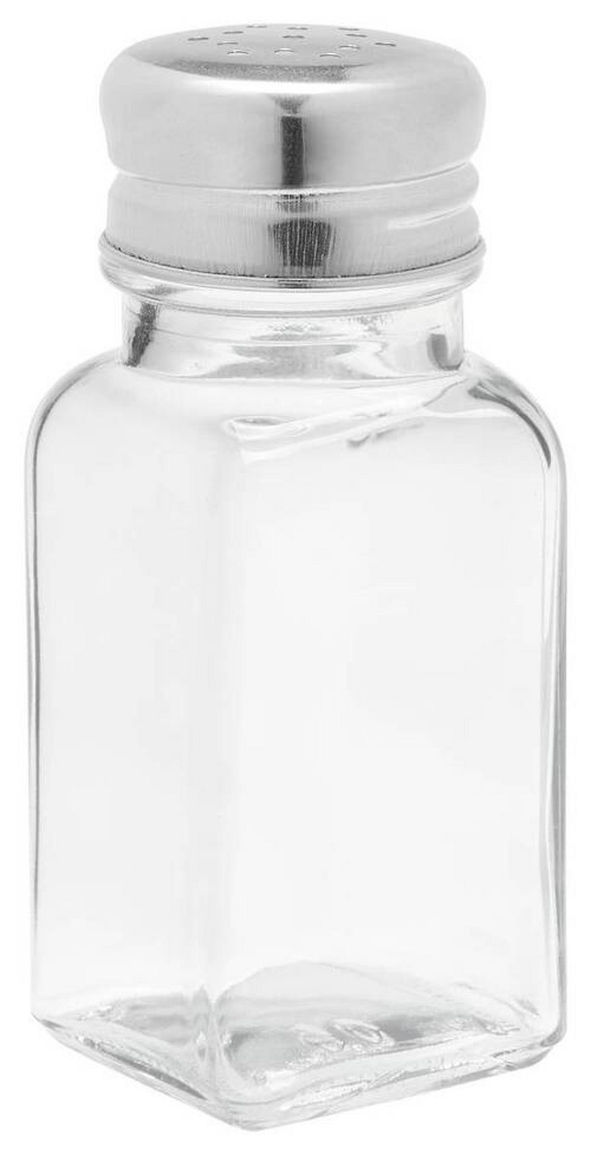 SLÁNKA A PEPŘENKA - čiré/smaragdově zelená, Basics, kov/sklo (10cm) - Fackelmann