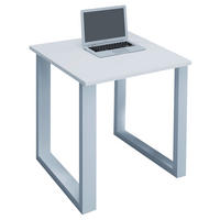 BUREAU 80/80/76 cm blanc  - blanc, Modern, métal/matériau de bois (80/80/76cm) - MID.YOU