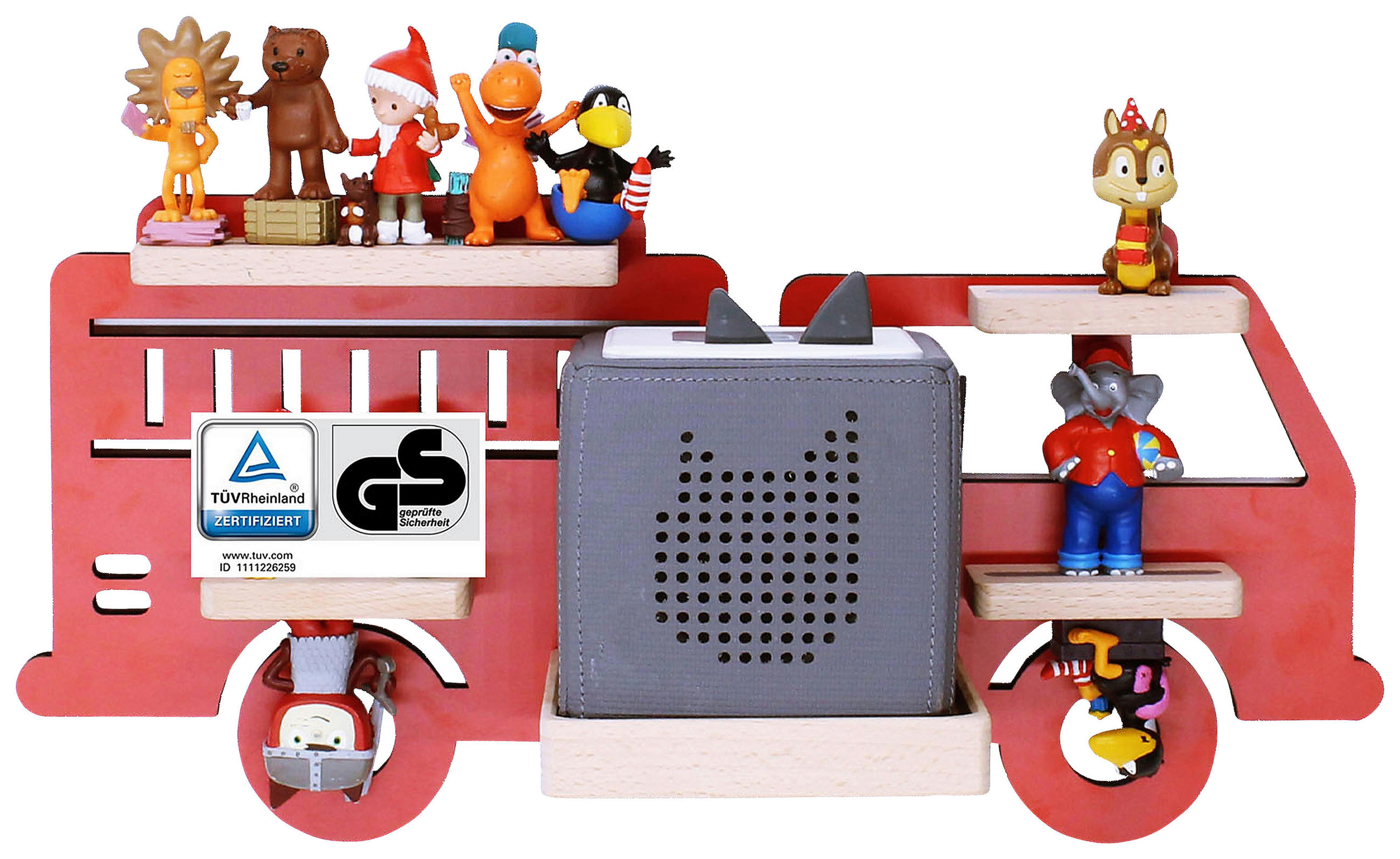 BARNHYLLA 47/22/19 cm  - röd, Modern, trämaterial (47/22/19cm) - MID.YOU