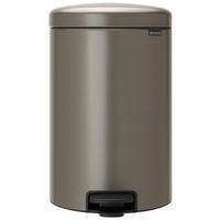 ABFALLEIMER 20 l  Metall  - Platinfarben, Design, Kunststoff/Metall (29/46,7/38cm) - Brabantia
