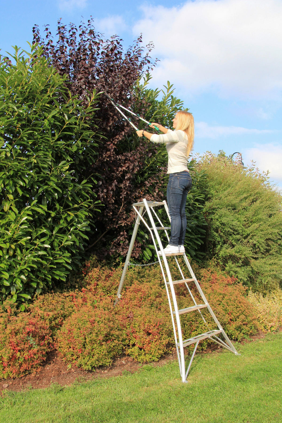 LEITER - Silberfarben, Basics, Metall (125/180/20cm) - Ambia Garden