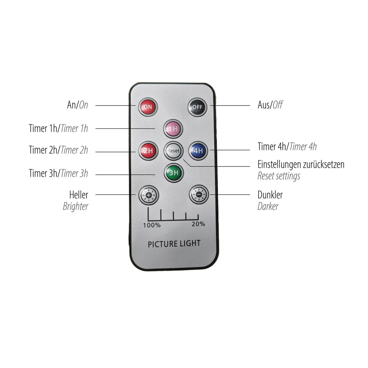 AKKU-WANDLEUCHTE - Weiß, KONVENTIONELL, Kunststoff/Metall (12,4/9/9cm)