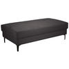 HOCKER Cord Dunkelgrau  - Dunkelgrau/Schwarz, Design, Textil/Metall (140/45/80cm) - Xora
