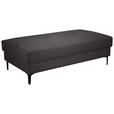 HOCKER Cord Dunkelgrau  - Dunkelgrau/Schwarz, Design, Textil/Metall (140/45/80cm) - Xora