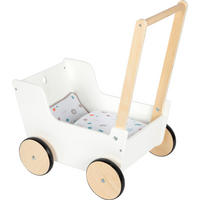 PUPPENWAGEN  - Weiß, Basics, Holz/Textil (46/54/33cm) - small foot