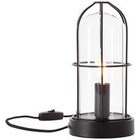 TISCHLEUCHTE 12,5/25 cm   - Schwarz, LIFESTYLE, Glas/Metall (12,5/25cm) - Brilliant