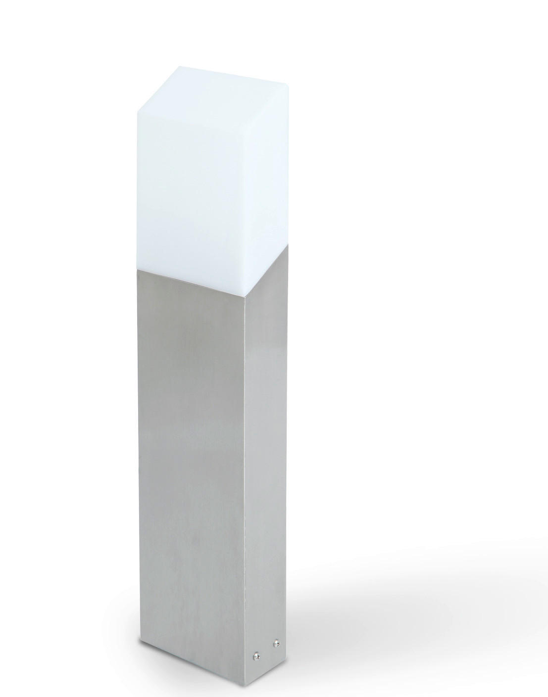 WEGELEUCHTE Flat   - Edelstahlfarben/Weiß, Basics, Kunststoff/Metall (45/10/5cm)