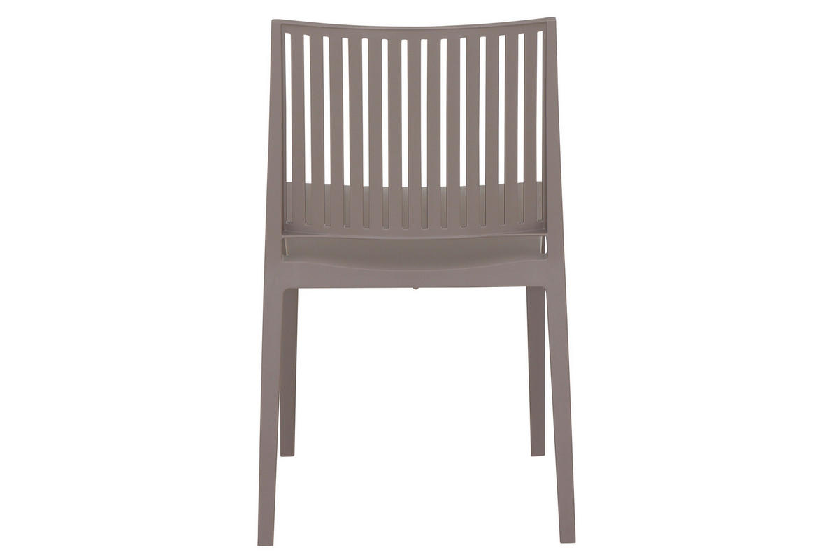 GARTENGARNITUR 5-teilig Stahl  - Taupe/Anthrazit, Basics, Kunststoff/Metall (80/80/80cm) - Siena Garden